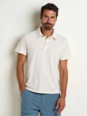 Toad & Co Tempo Polo Shirt Men’s XL Short Sleeve Organic Cotton Tencel Blend